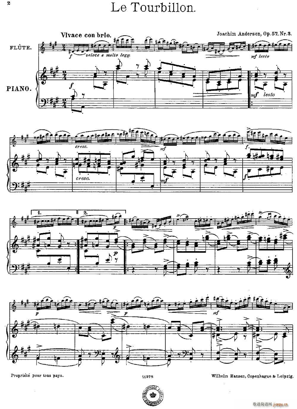 Le Tourbillon(Op 57 No 3)(长笛 钢琴伴奏)1