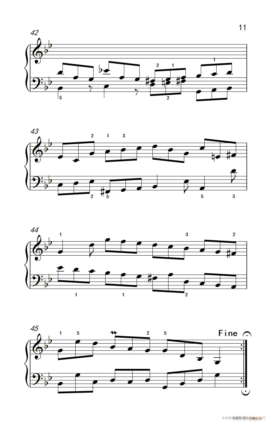 第九级1 吉格舞曲 选自《英国组曲》第三套（中央音乐学院 钢琴（业余）考级教程 7-9级）11
