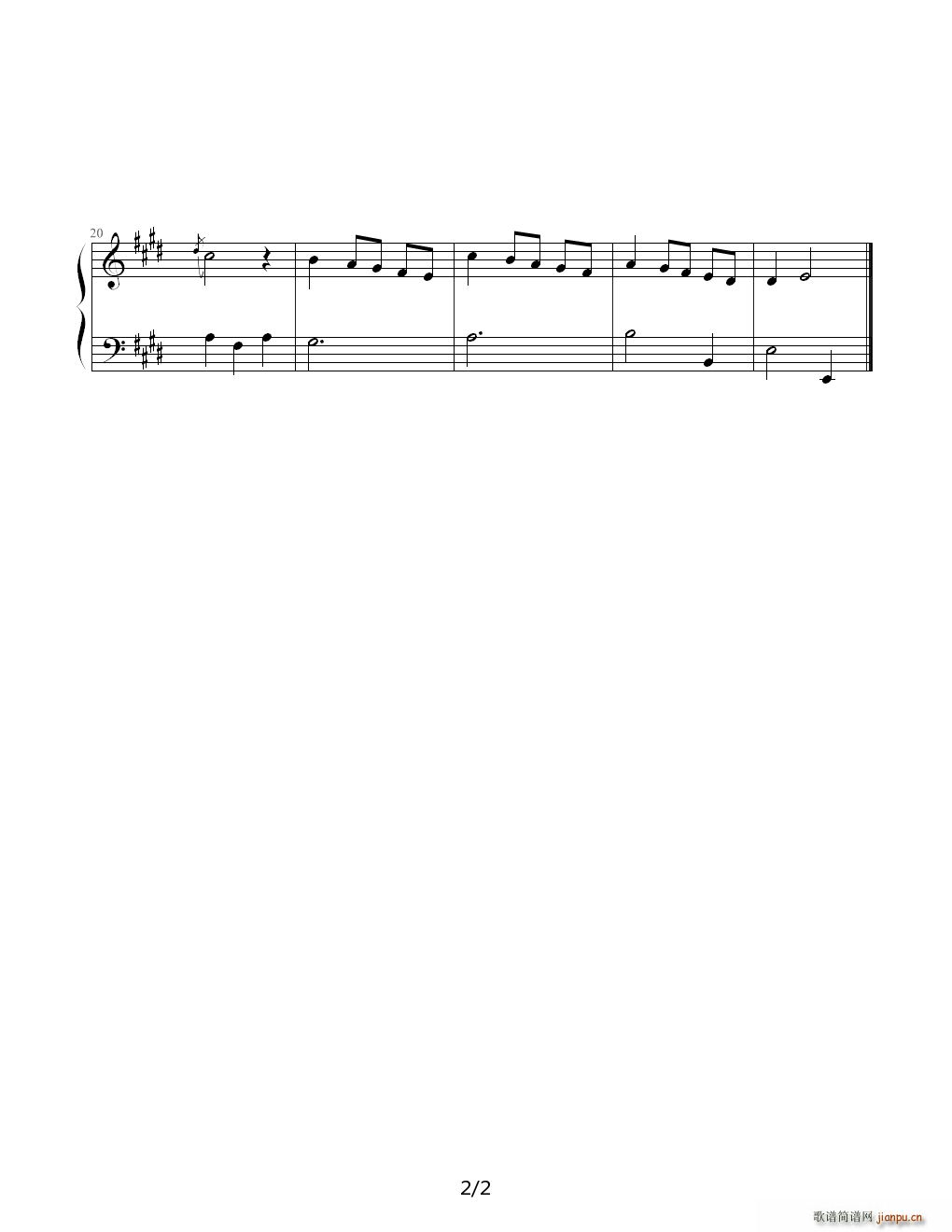 E大调第六小步舞曲 E调2