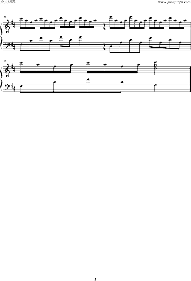 小情歌――PY钢琴独奏版-钢琴谱(钢琴曲)-苏打绿5
