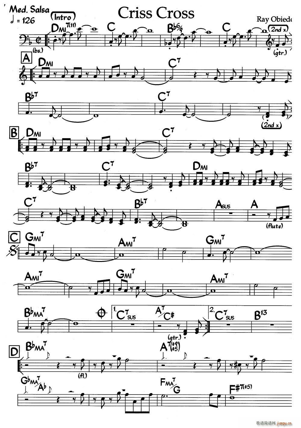Criss Cross(爵士钢琴曲)1
