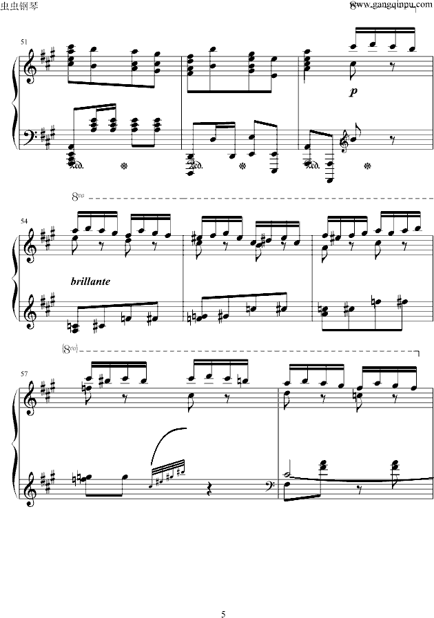 瓦洛多斯《土耳其进行曲》原版-钢琴谱(钢琴曲)-莫扎特5