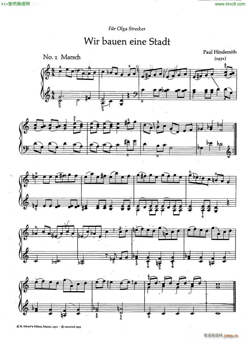 Hindemith Wir Bauen Eine Stadt pf1