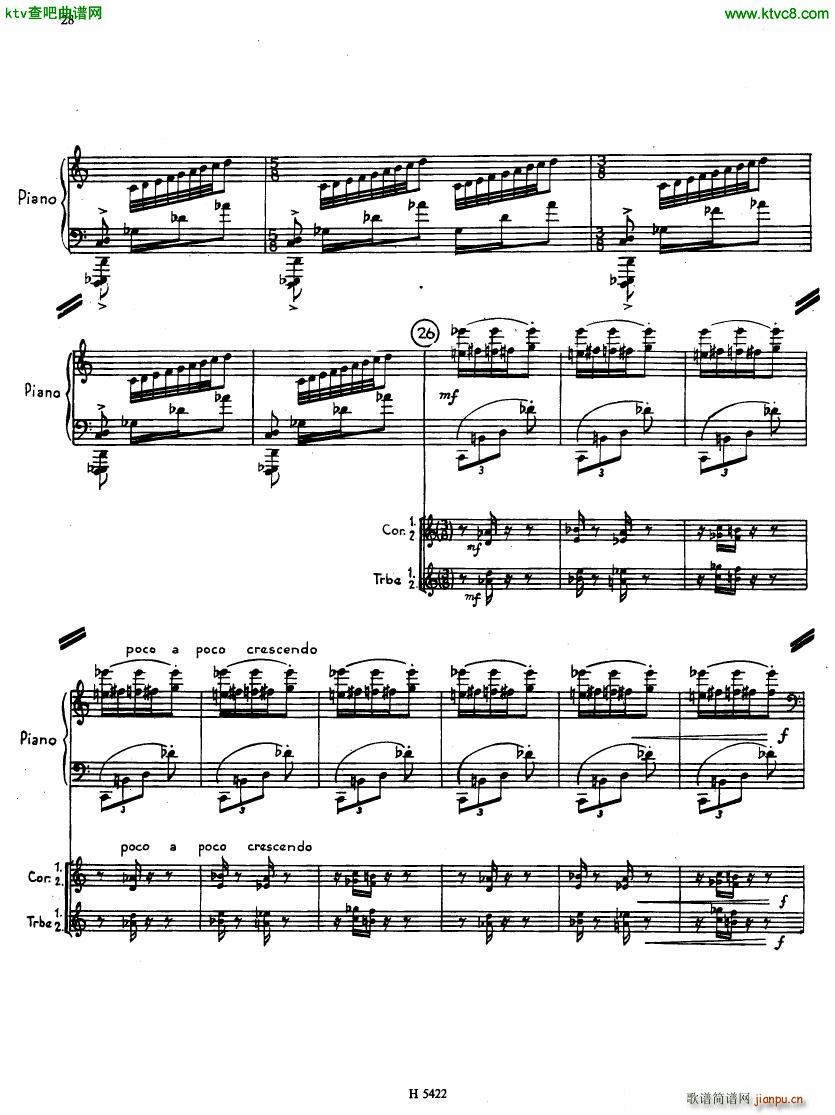 Fiser concerto da camera for piano full score26