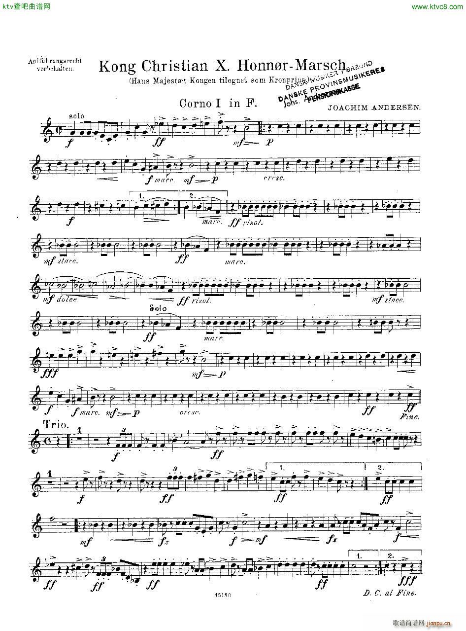 Andersen Kong Christian X Honn rmarsch orch18