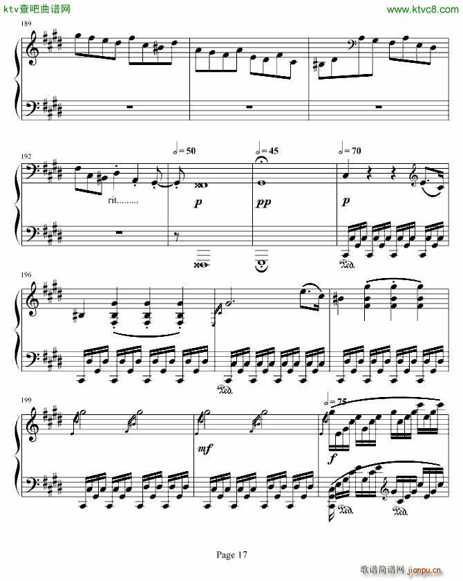 月光奏明曲 作品27之2_贝多芬 beethoven17