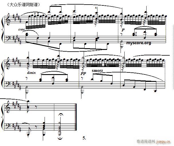 车尔尼《 手指灵巧技术练习》（Czerny 740）第22首5
