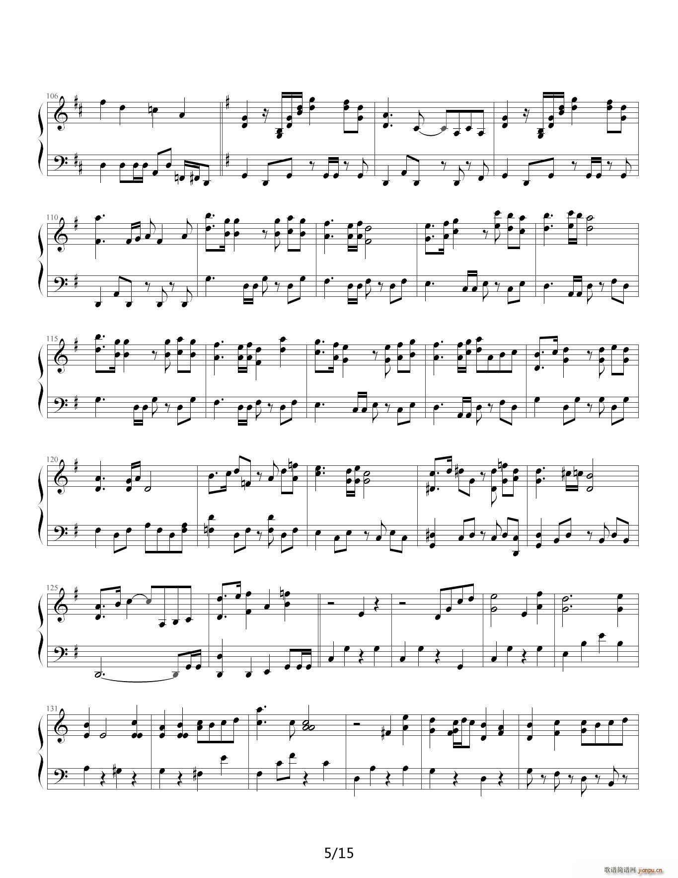 口袋妖怪Pokemon 串烧曲 F调5