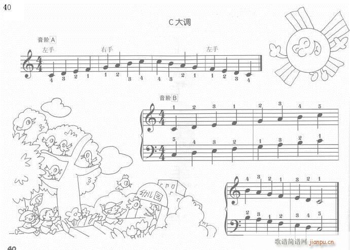 儿童钢琴入门教程  手指训练操21-4020
