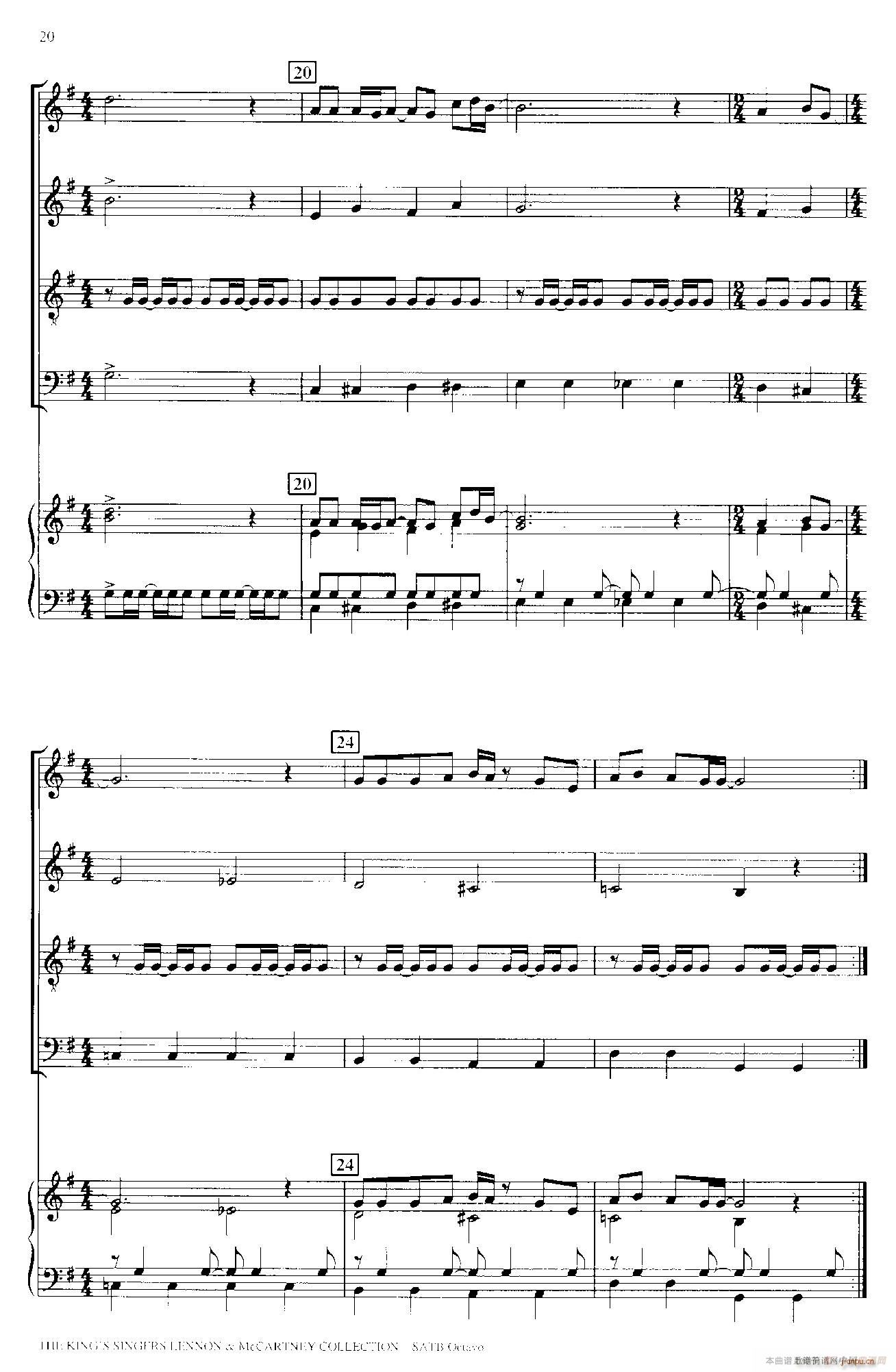 Blackbird（四重奏 钢琴伴奏）4