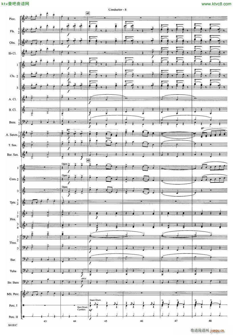 Anderson Sleigh Ride full score9