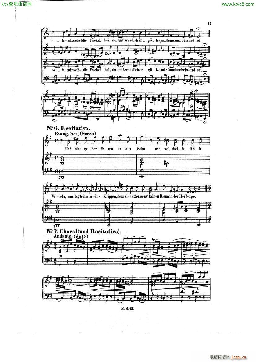 Bach JS BWV 248 Christmas Oratorio No 2 97