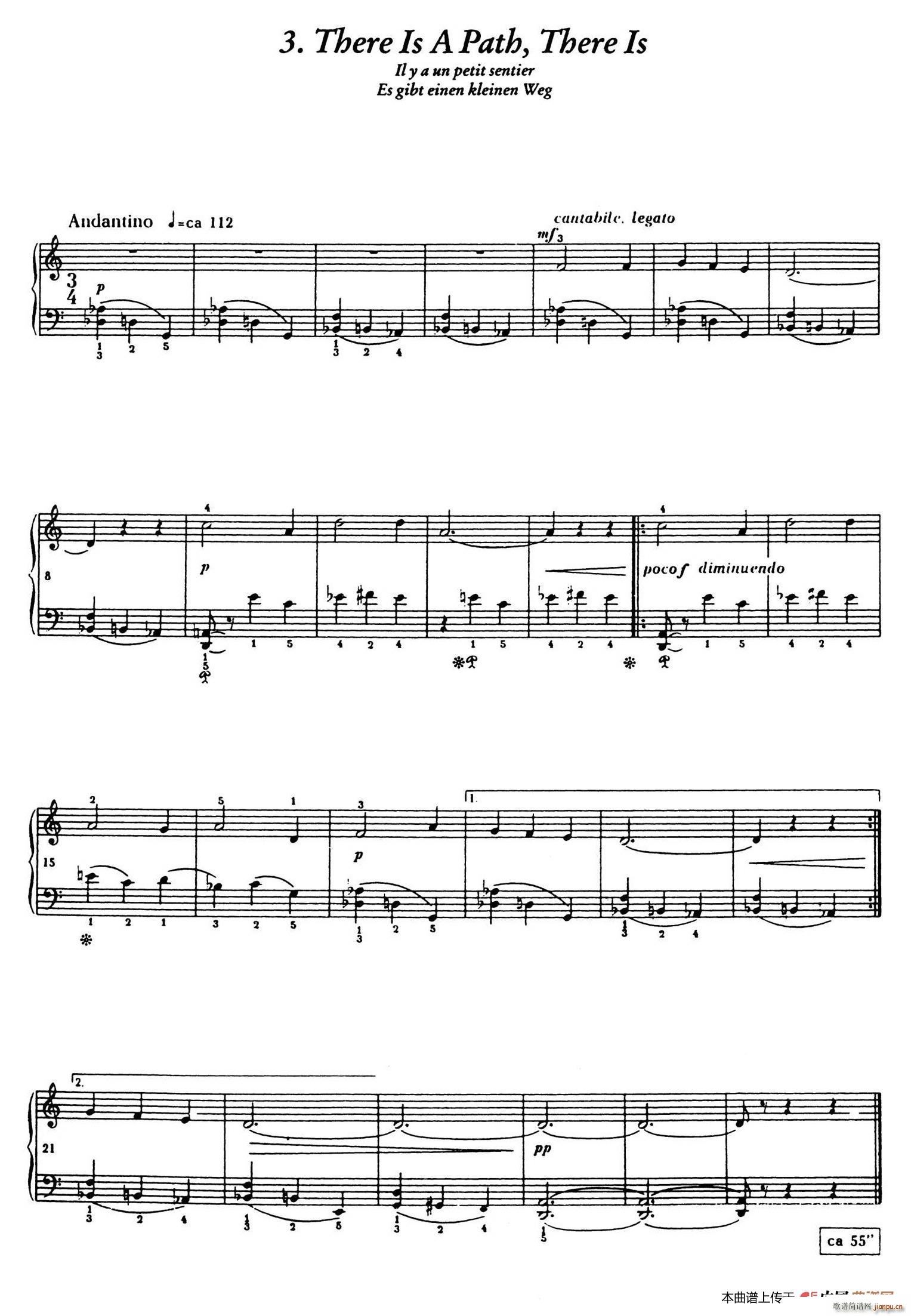 12 Folk Melodies(十二首民间曲调 3)1