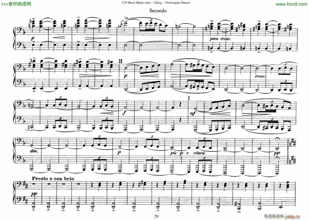 Grieg Norwegian Dance Op 35 1 4 Duet29