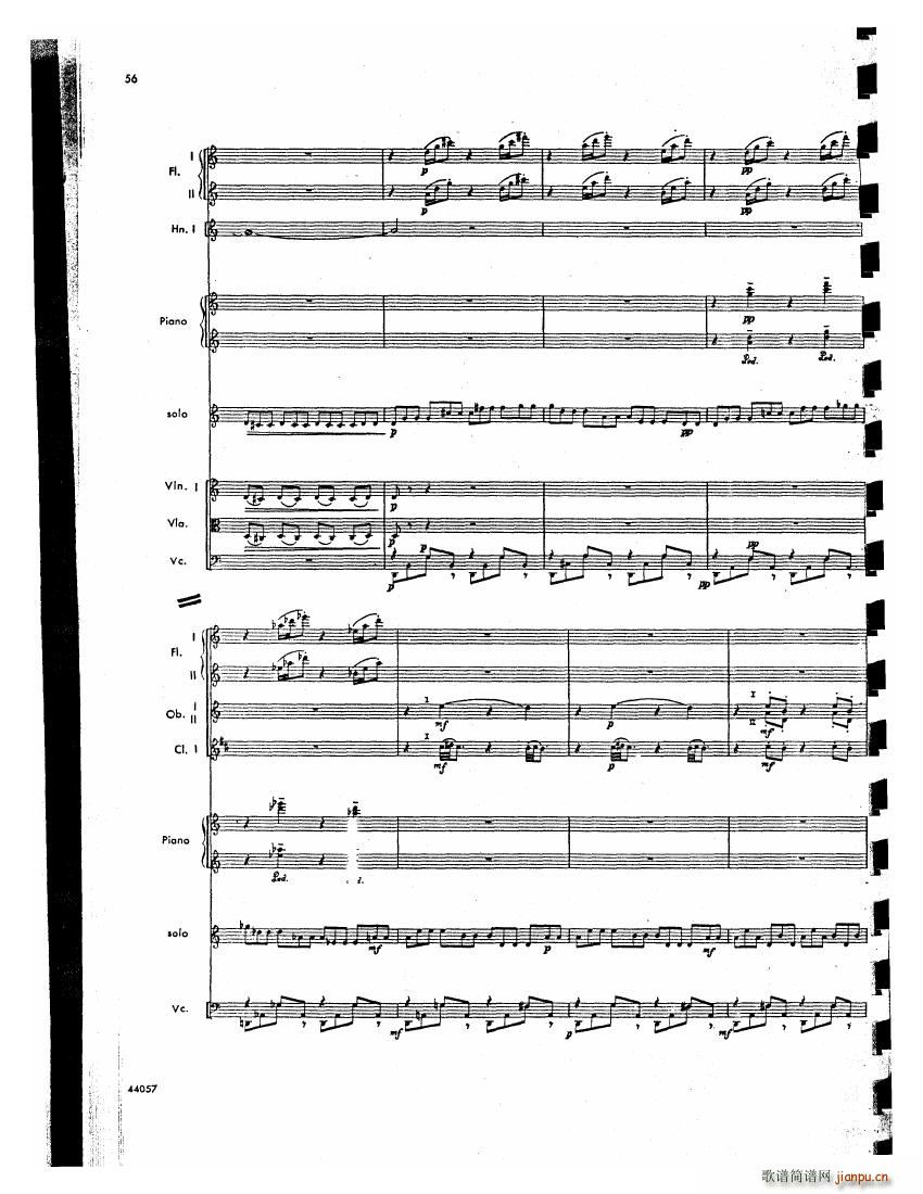 Barber op 14 Violin Concerto Score 二15