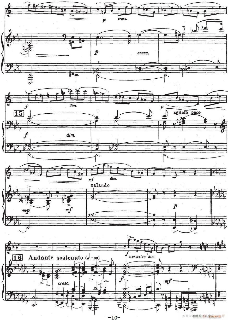 Glazunov Op 109（格拉组诺夫协奏曲Op 109）（萨克斯 钢琴伴奏）10