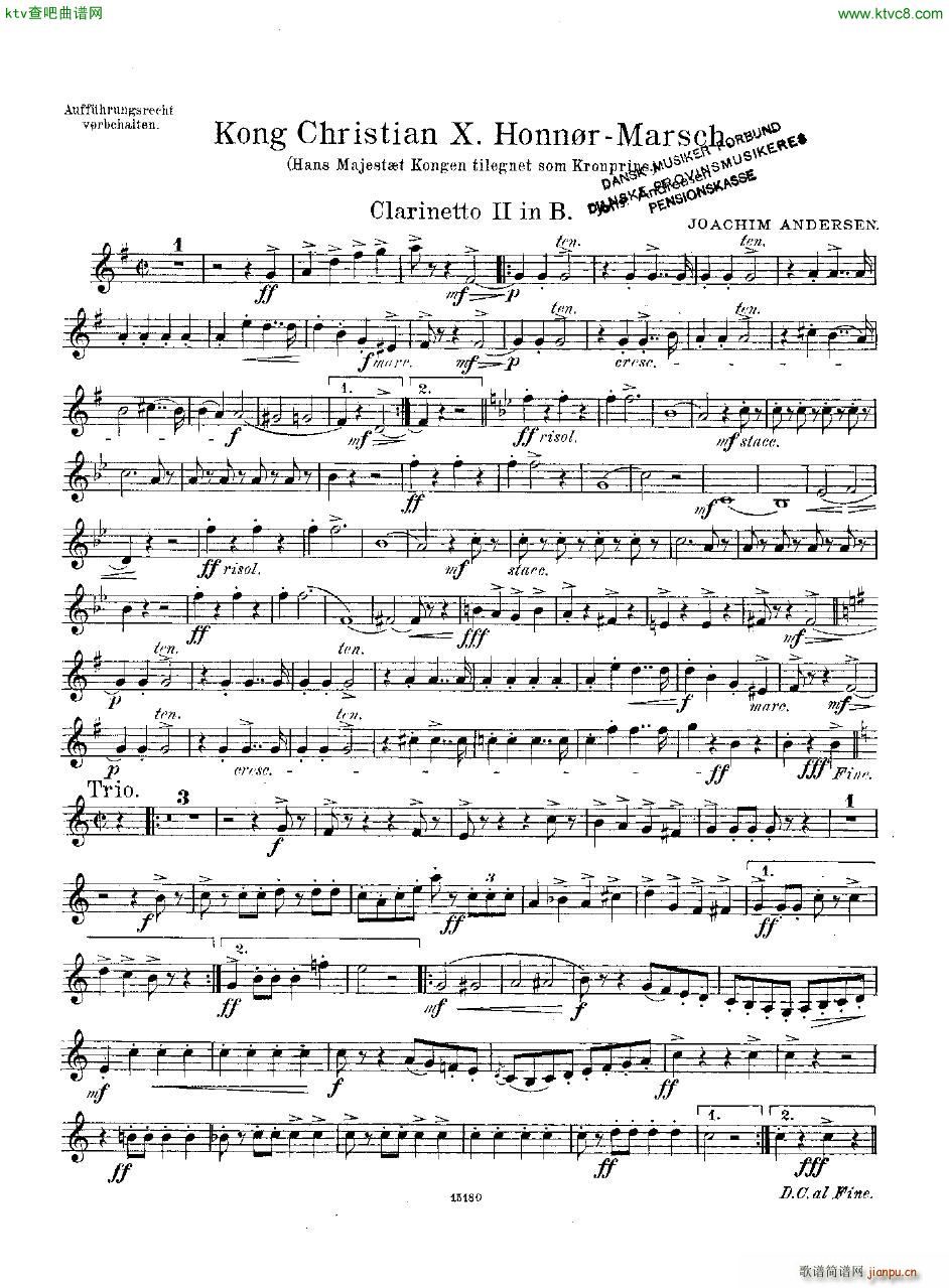 Andersen Kong Christian X Honn rmarsch orch15