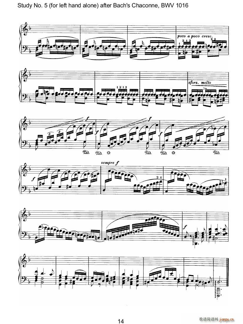 Bach Brahms BWV1016 Chaconne as Etude 5 left hand27