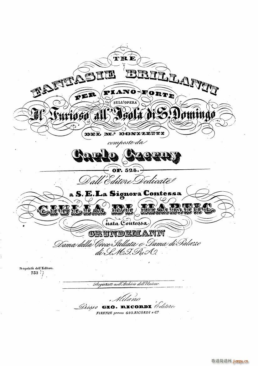 Czerny Fantasy on IL FRIOSO Op 3281