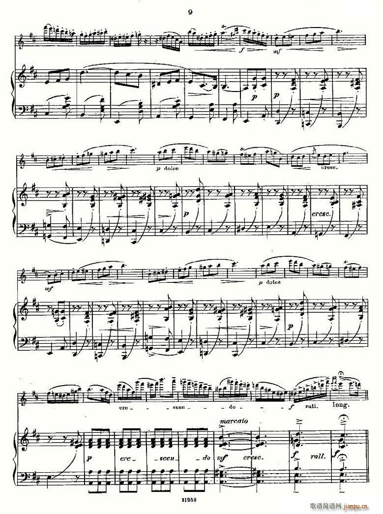 L'Hirondelle.Op.44（长笛+钢琴伴奏）8