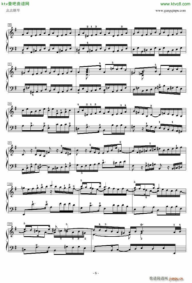 前奏曲 英国组曲5_巴赫6