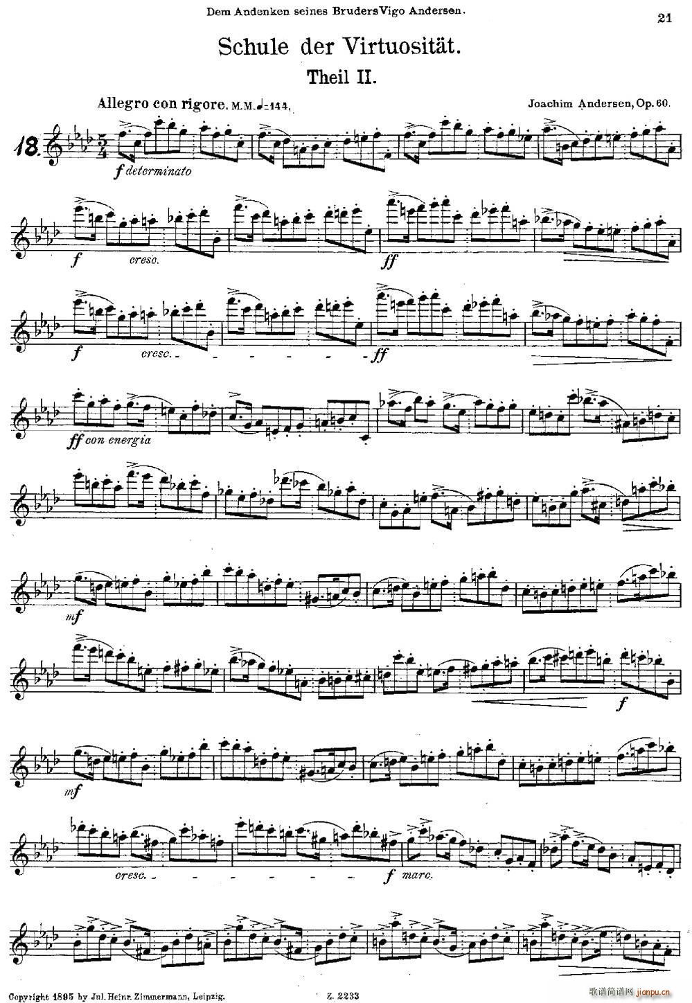 Schule der Virtuosit?t Op 60（18）1