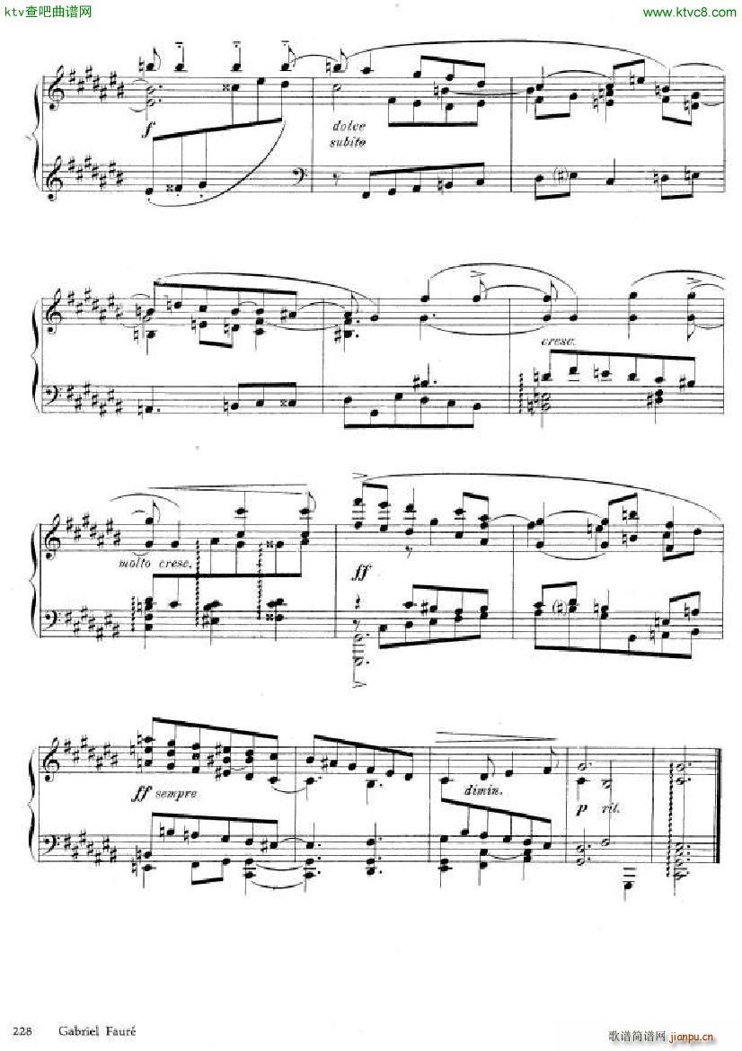 Fauré Theme et variations opus 7318