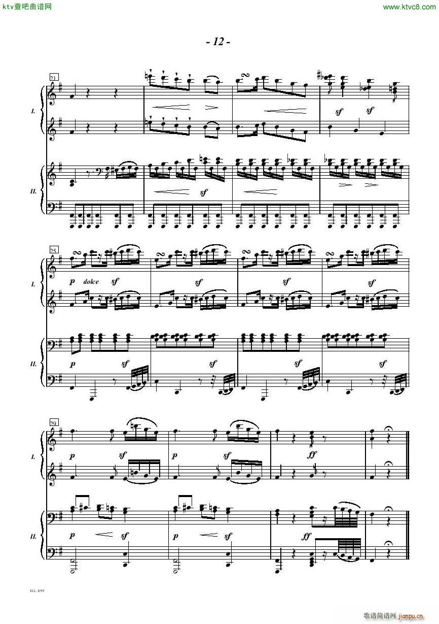 Diabelli Sonata Op33 For Two Pianos12