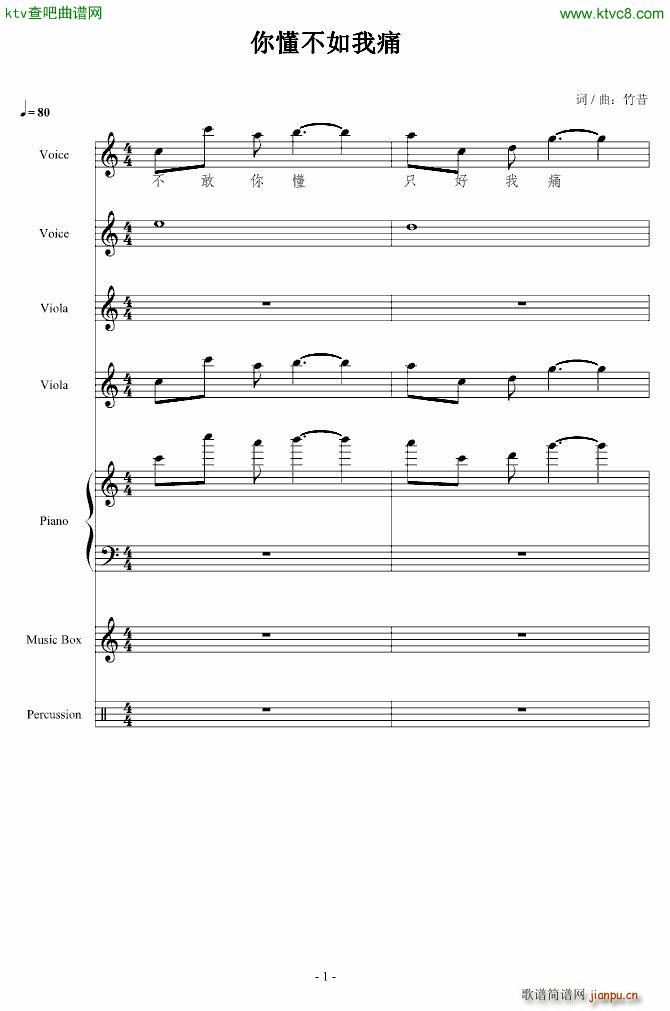 你懂不如我痛_竹昔1