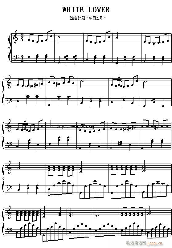 White Lover_选自韩剧《冬日恋歌》1