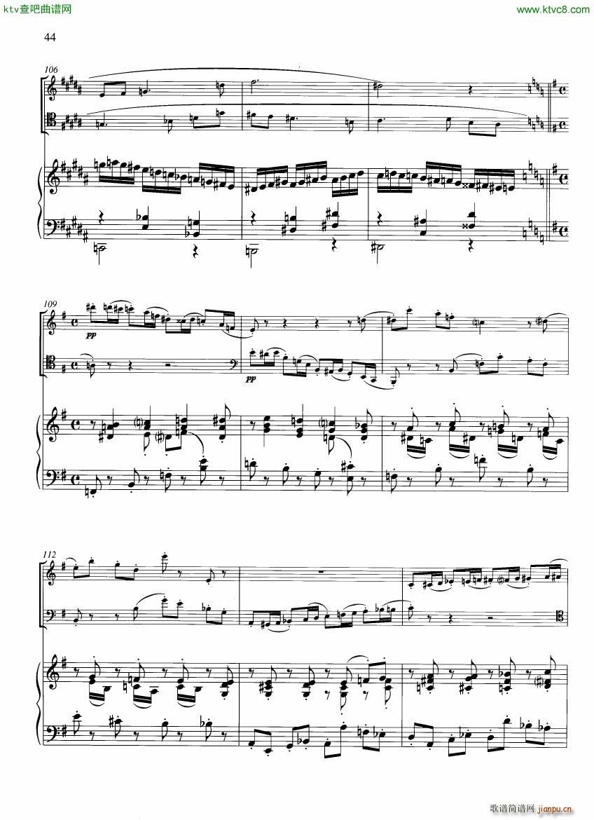 Francaix Trio for oboe bassoon and piano 二17