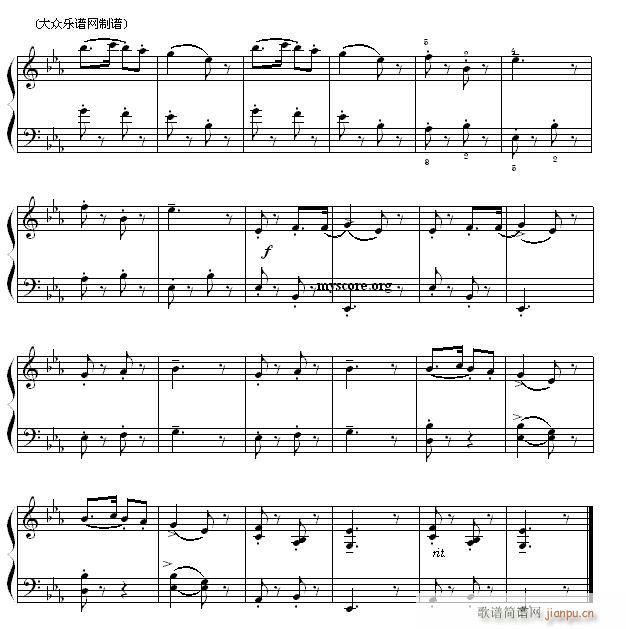 考级的初级曲目 两只老虎2