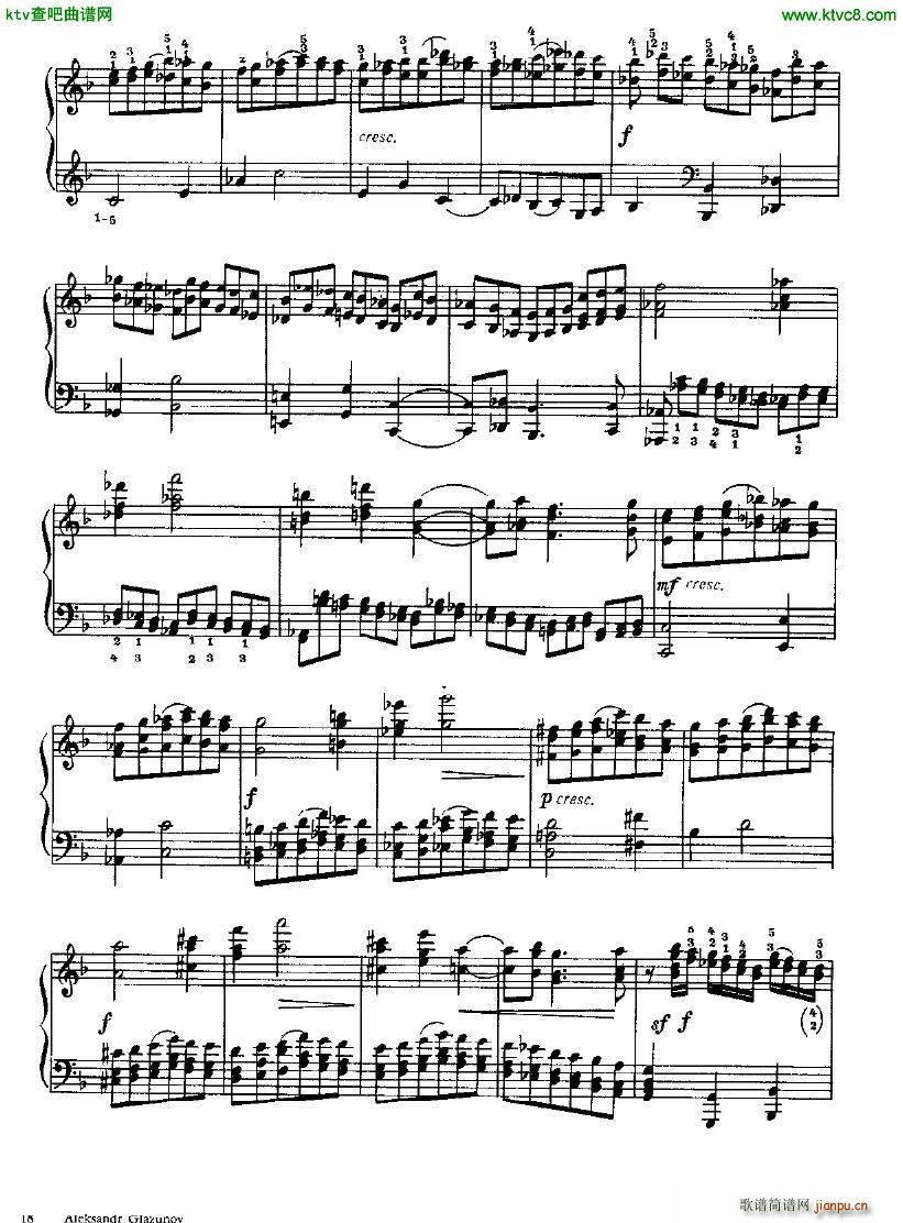 Glazunov Prelude and Fugue in D minor op 628