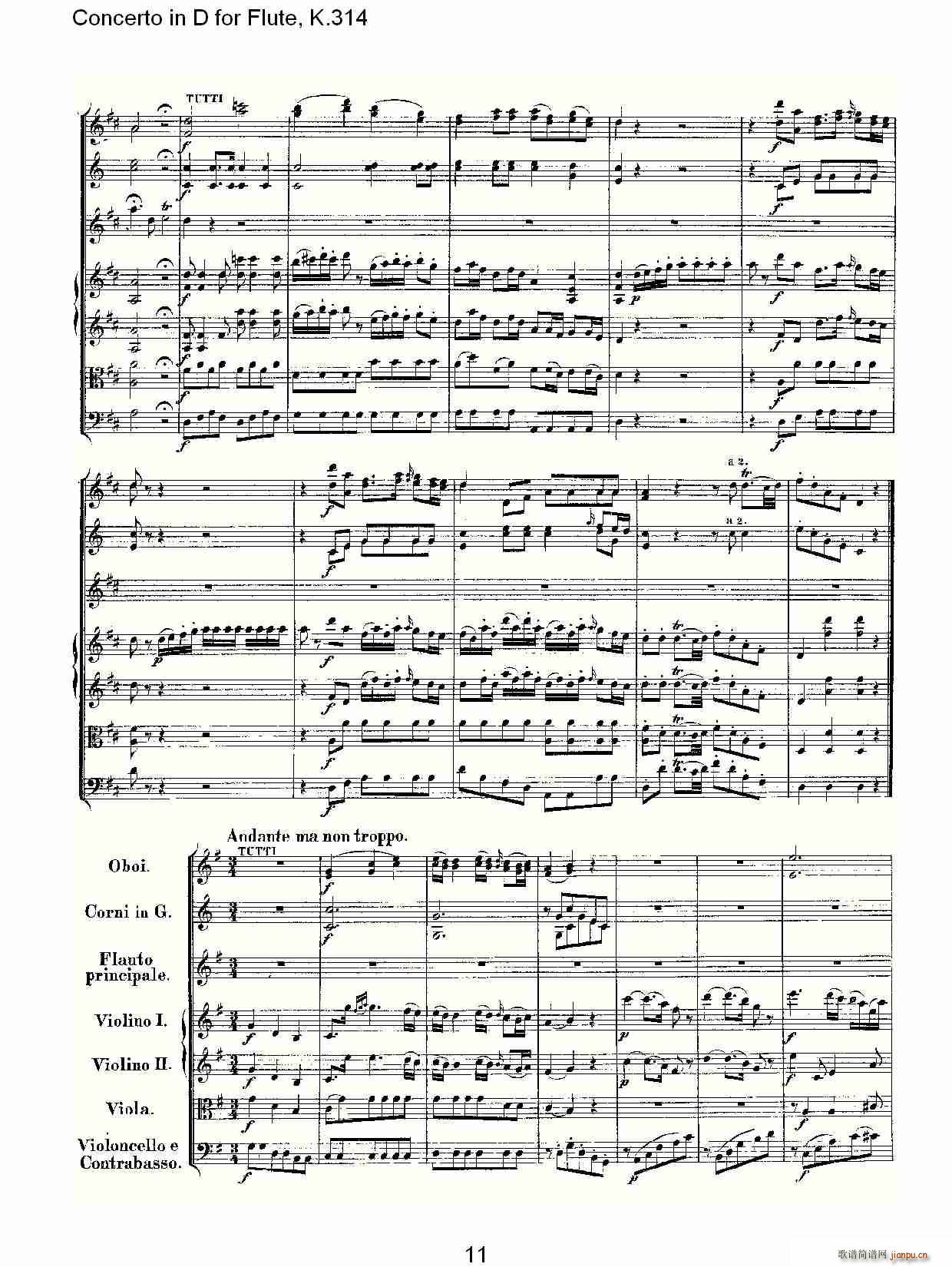 Concerto in D for Flute, K.314（D调长笛协奏曲, K.314）11