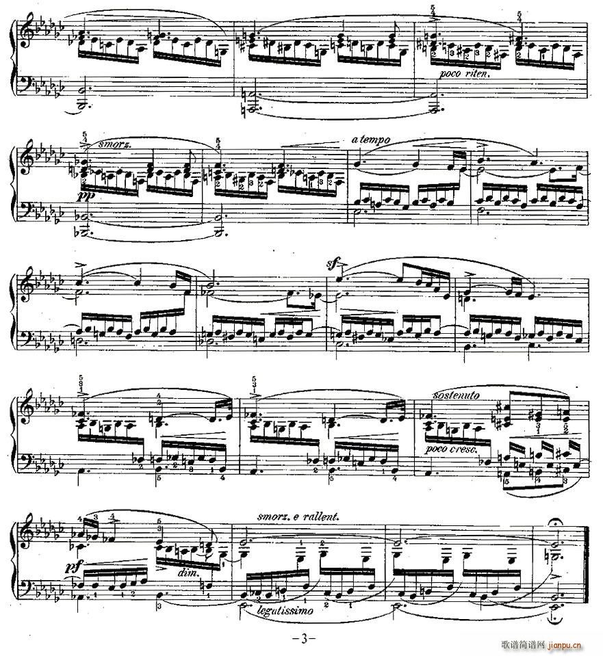 肖邦钢琴练习曲，Op.10之六3