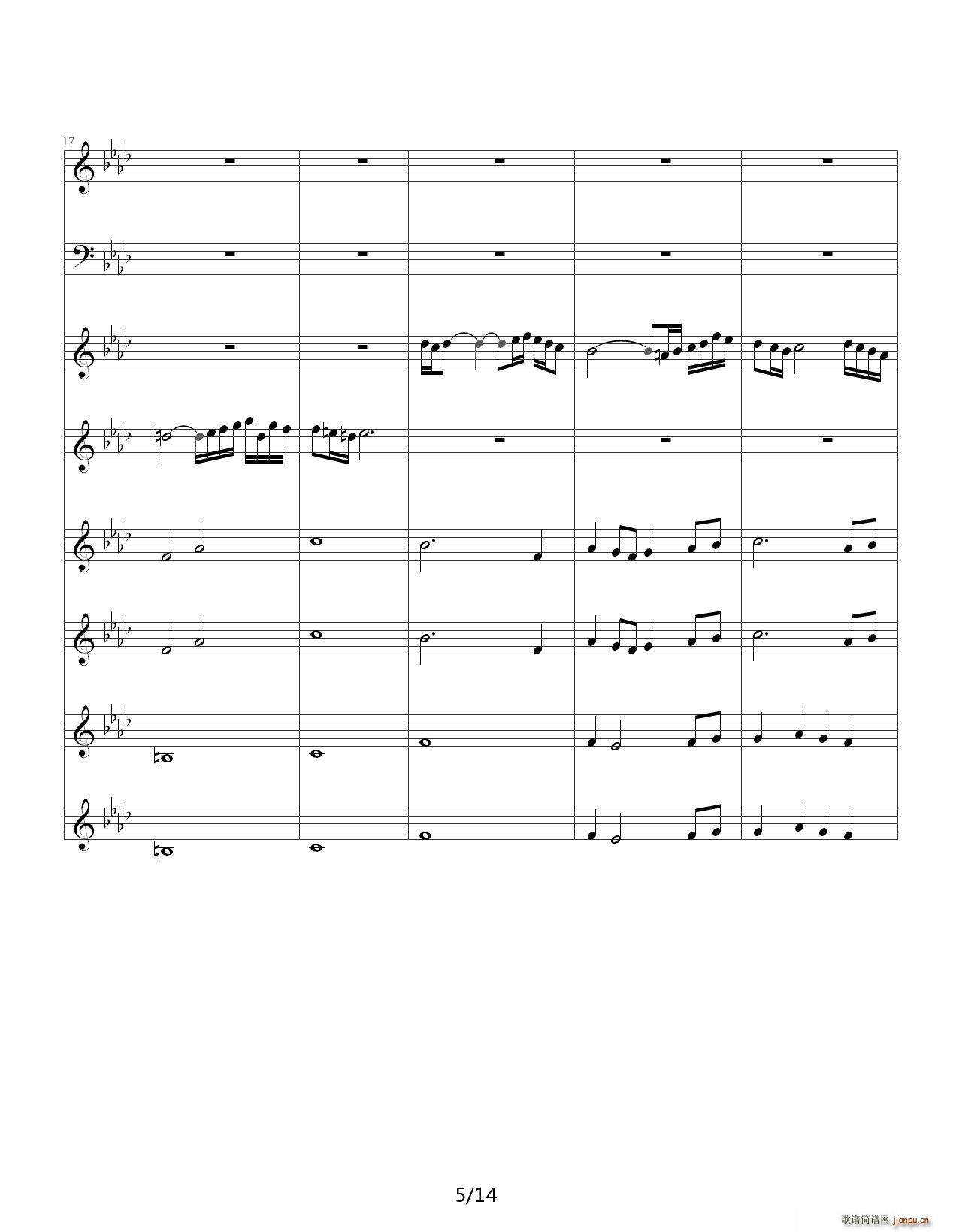双童声协奏曲Concerto Pour Deux Voix-合唱版 降A调5