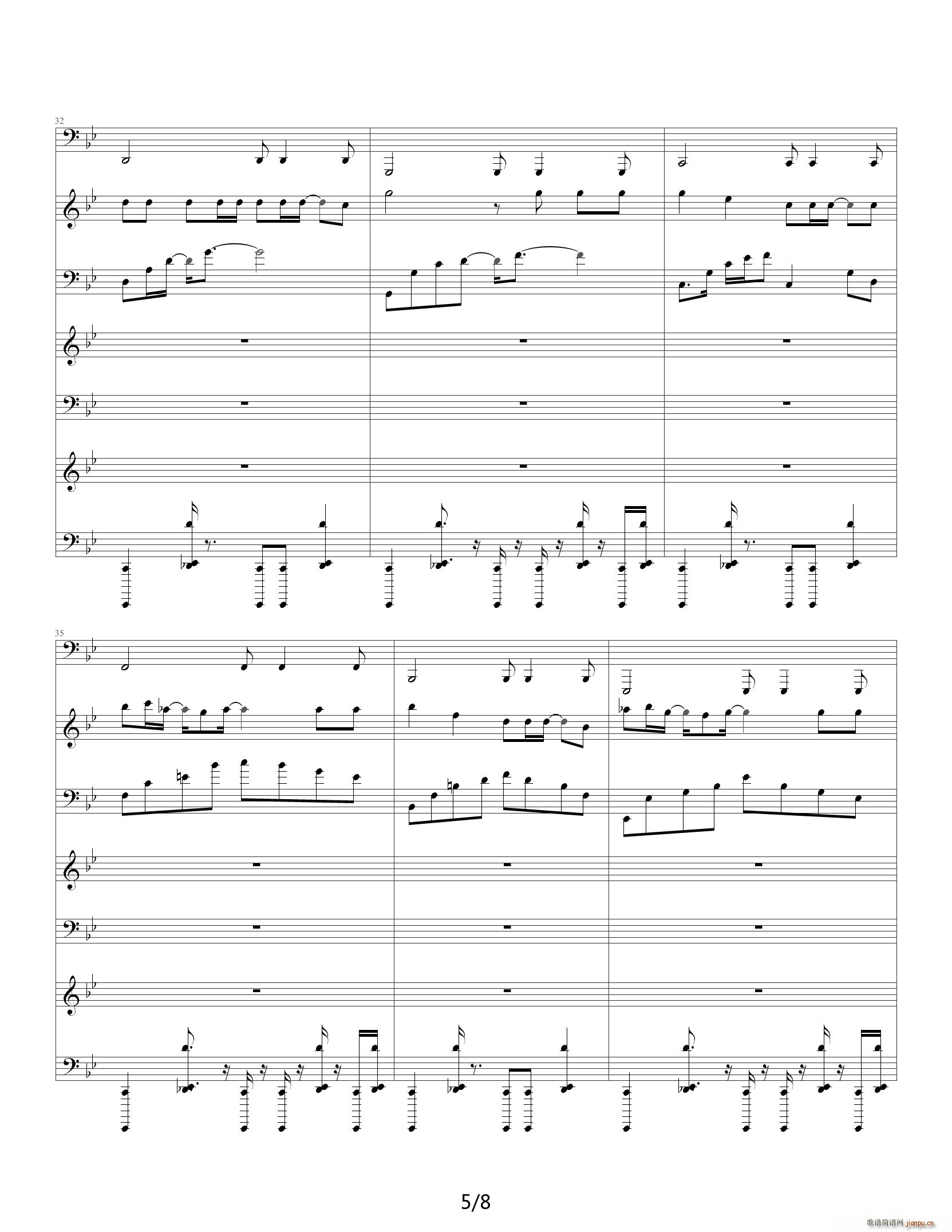 贝多芬的悲伤 降B调5