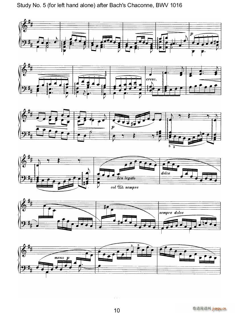 Bach Brahms BWV1016 Chaconne as Etude 5 left hand19