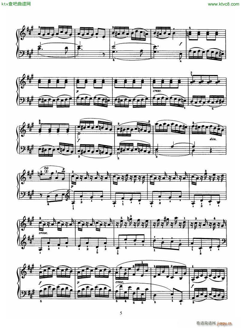 Haydn Piano Sonata No 30 In A5