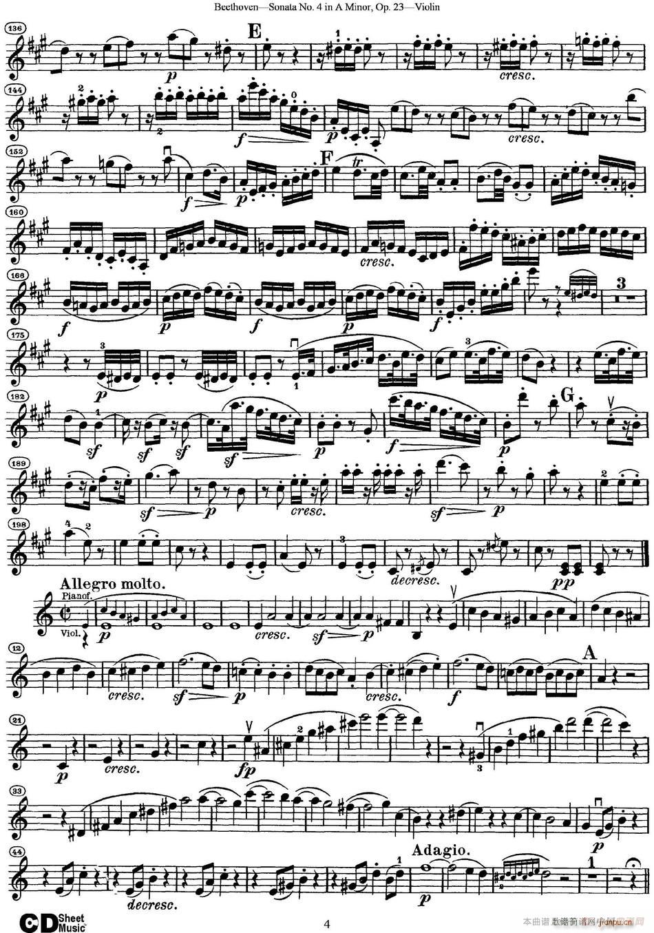 Violin Sonata No 4 in A Minor Op 234