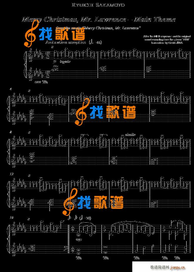 Merry Christmas Mr Lawrence main theme Ryuichi Sa1