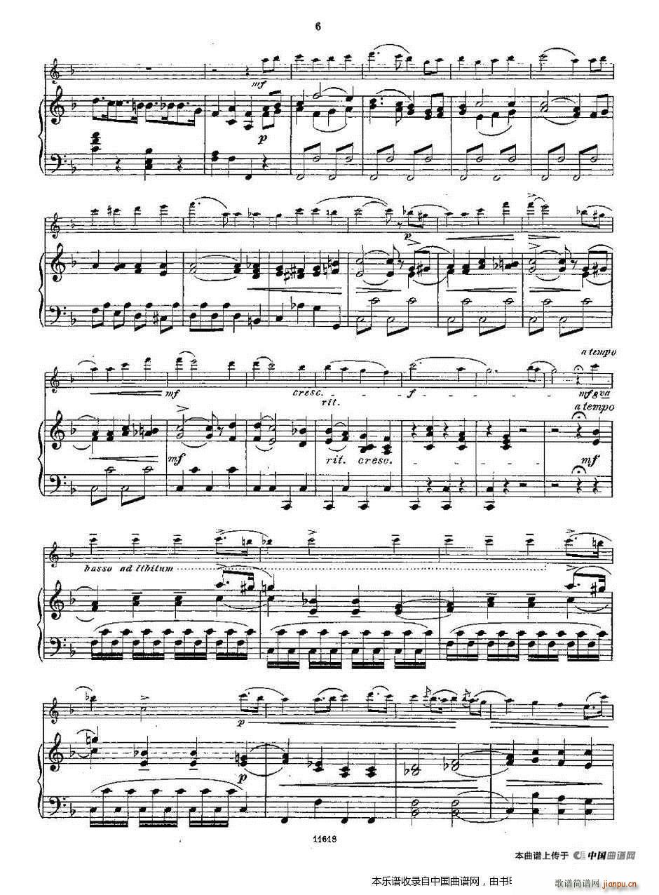 Opern-Transcriptionen Op 45-3（长笛 钢琴伴奏） 长笛谱6