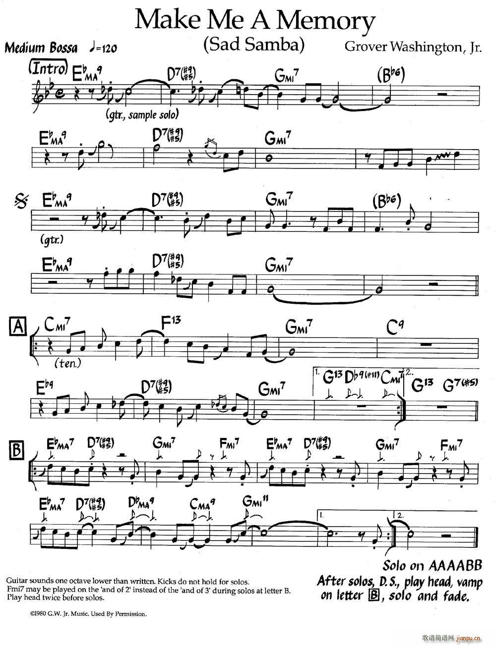 Make Me A Memory(爵士钢琴曲)1