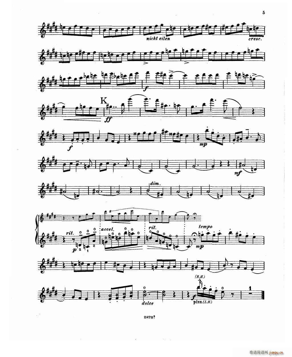 Bowen Humoresque for violin and piano21