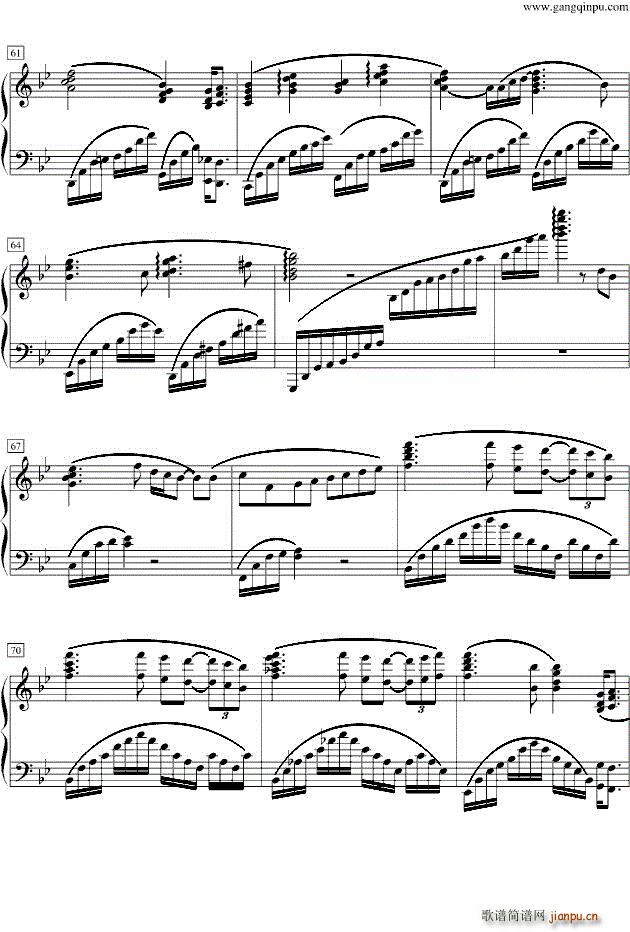眼神之爱 五线谱― ・ （电影《冰上圆舞曲》主题曲）_马尔文 哈姆里赫4