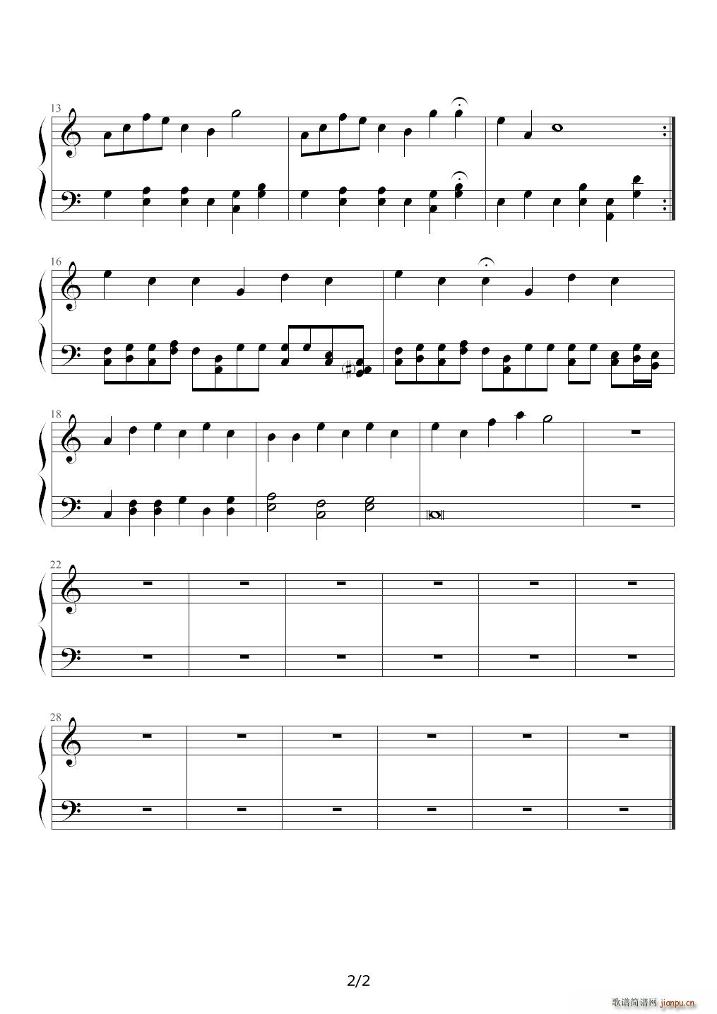 乱响曲（第一章 和弦曲） C调2