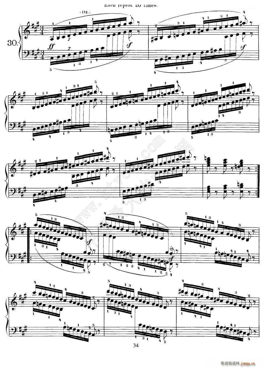 Czerny - 40 Daily Exerci Op 337（25―30）（40首日常训练曲）5