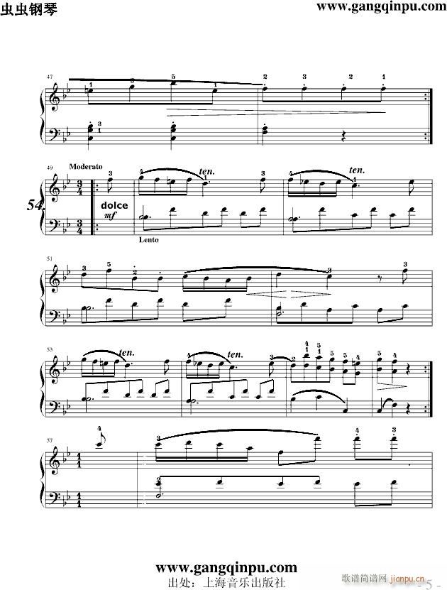 练习曲给初学者51至54_车尔尼-Czerny5