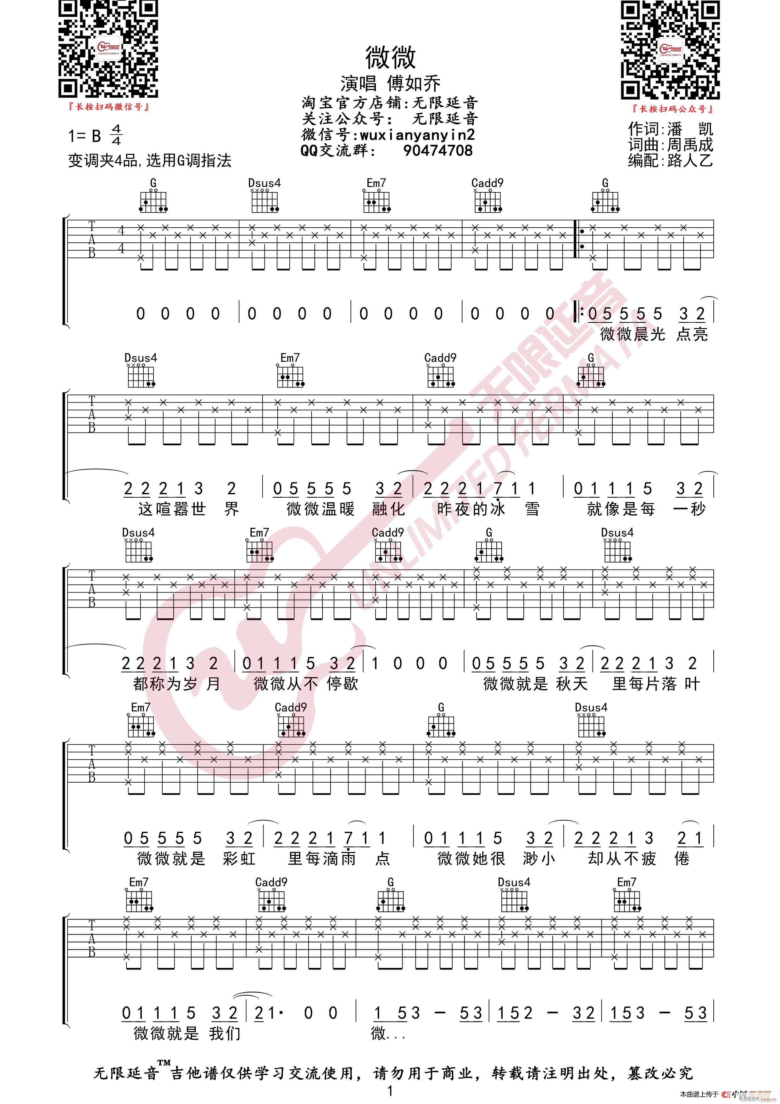 傅如乔 微微 （无限延音编配）1