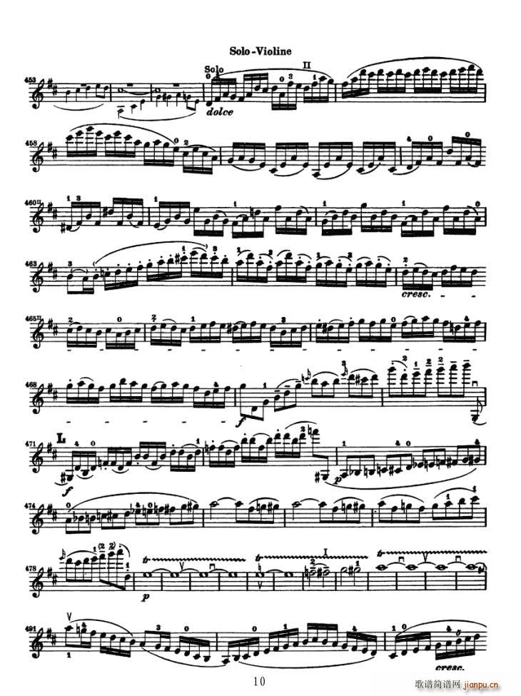 Konzert fur Violine（贝多芬小提琴协奏曲）10